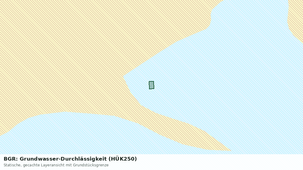 Statische Kartenansicht: BGR: Grundwasser-Durchlässigkeit (HÜK250)