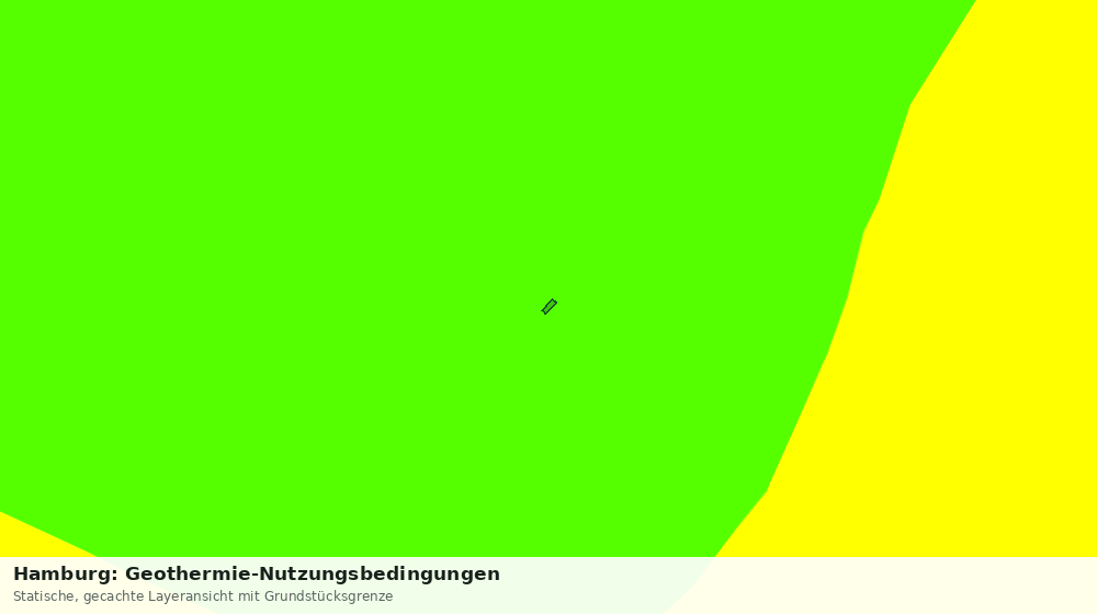 Statische Kartenansicht: Hamburg: Geothermie-Nutzungsbedingungen