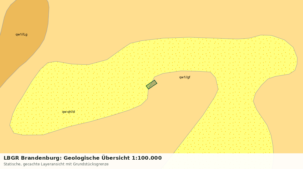 Statische Kartenansicht: LBGR Brandenburg: Geologische Übersicht 1:100.000