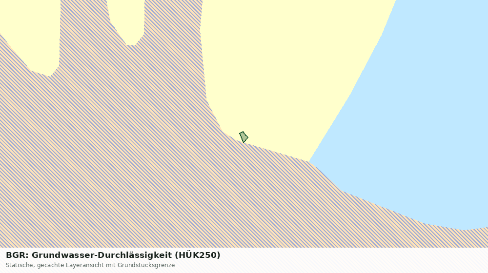 Statische Kartenansicht: BGR: Grundwasser-Durchlässigkeit (HÜK250)