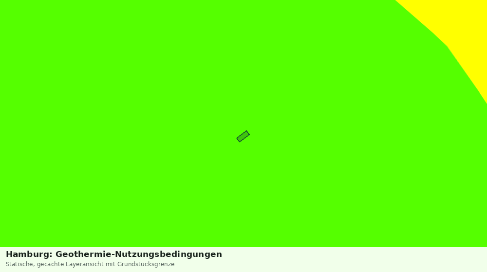 Statische Kartenansicht: Hamburg: Geothermie-Nutzungsbedingungen