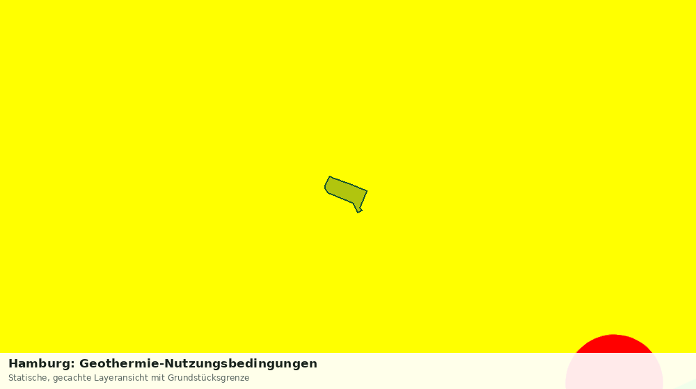 Statische Kartenansicht: Hamburg: Geothermie-Nutzungsbedingungen