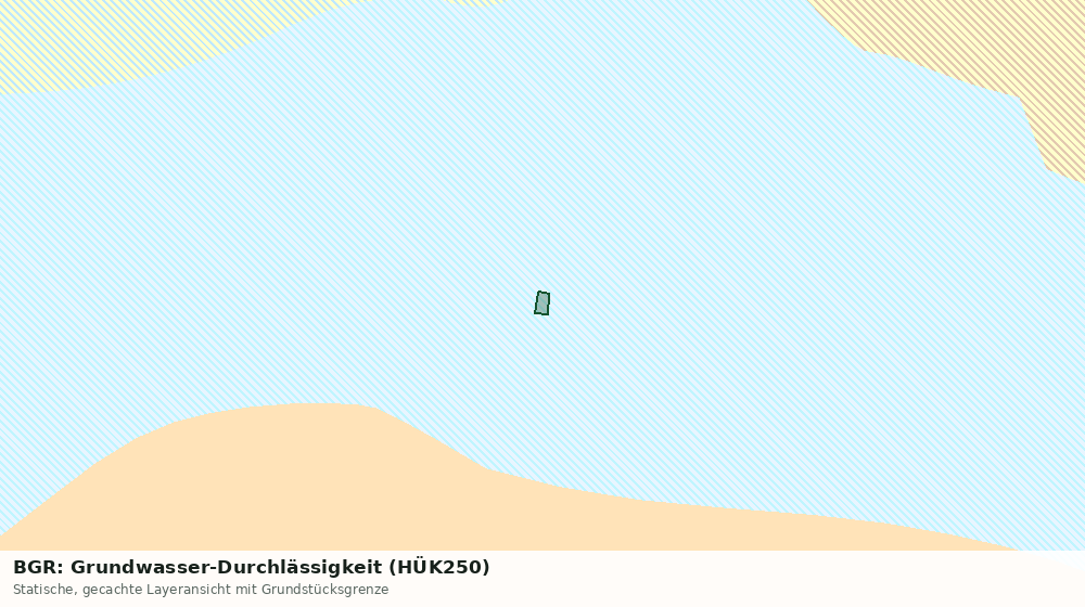 Statische Kartenansicht: BGR: Grundwasser-Durchlässigkeit (HÜK250)