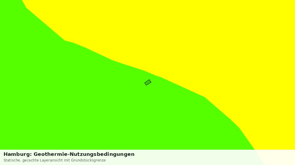 Statische Kartenansicht: Hamburg: Geothermie-Nutzungsbedingungen