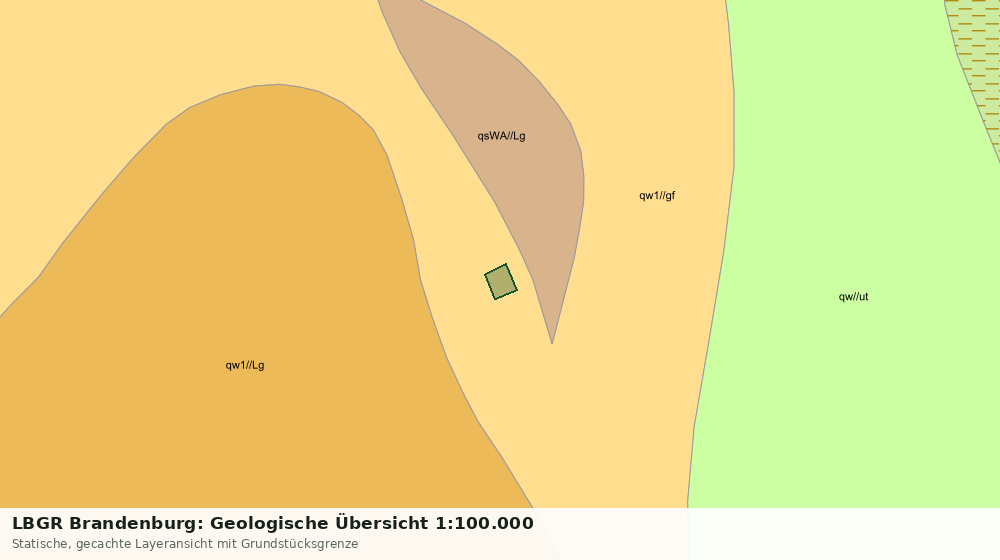 Statische Kartenansicht: LBGR Brandenburg: Geologische Übersicht 1:100.000