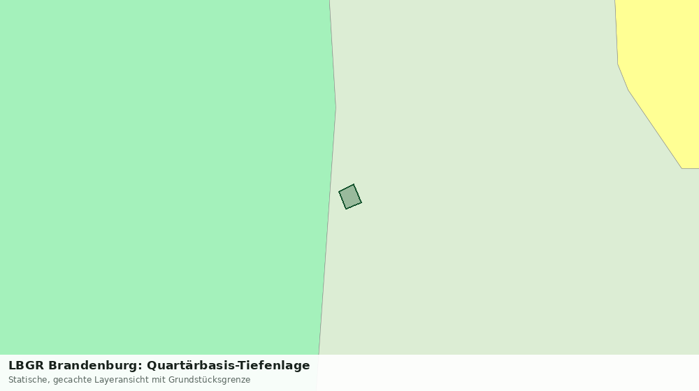 Statische Kartenansicht: LBGR Brandenburg: Quartärbasis-Tiefenlage