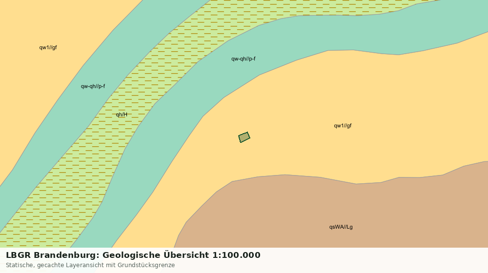 Statische Kartenansicht: LBGR Brandenburg: Geologische Übersicht 1:100.000