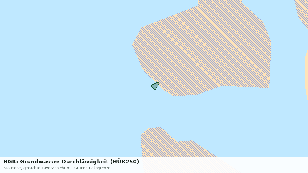 Statische Kartenansicht: BGR: Grundwasser-Durchlässigkeit (HÜK250)