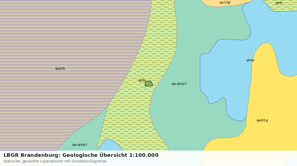 Statische Kartenansicht: LBGR Brandenburg: Geologische Übersicht 1:100.000