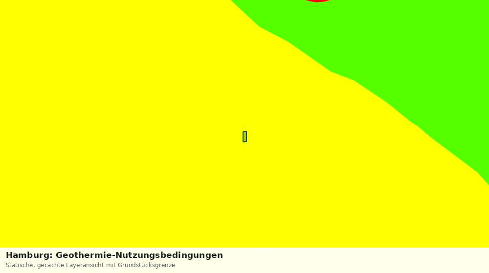 Statische Kartenansicht: Hamburg: Geothermie-Nutzungsbedingungen