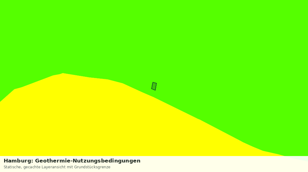Statische Kartenansicht: Hamburg: Geothermie-Nutzungsbedingungen