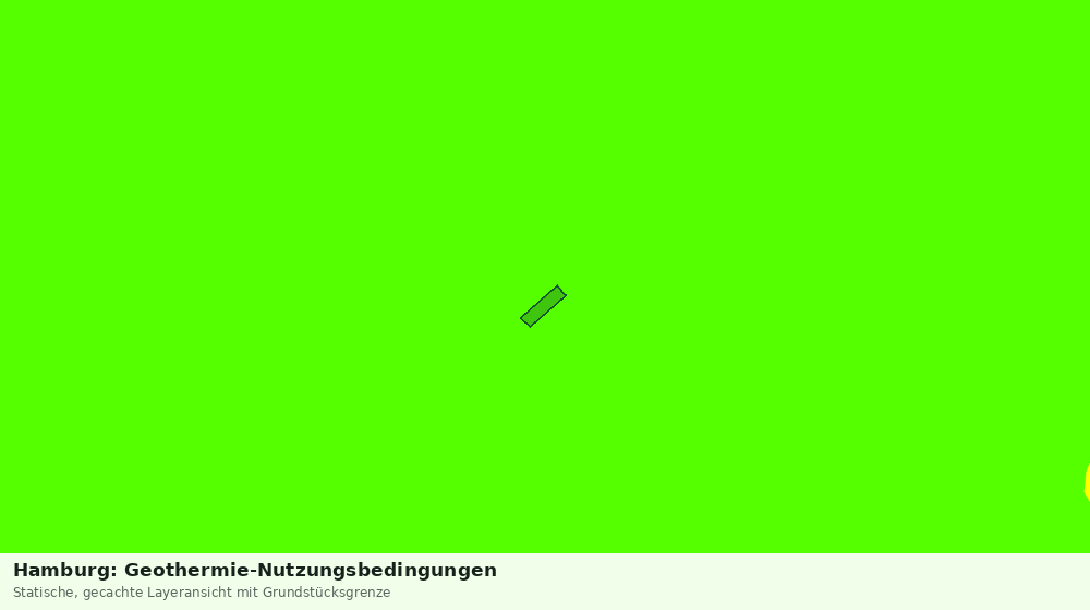 Statische Kartenansicht: Hamburg: Geothermie-Nutzungsbedingungen