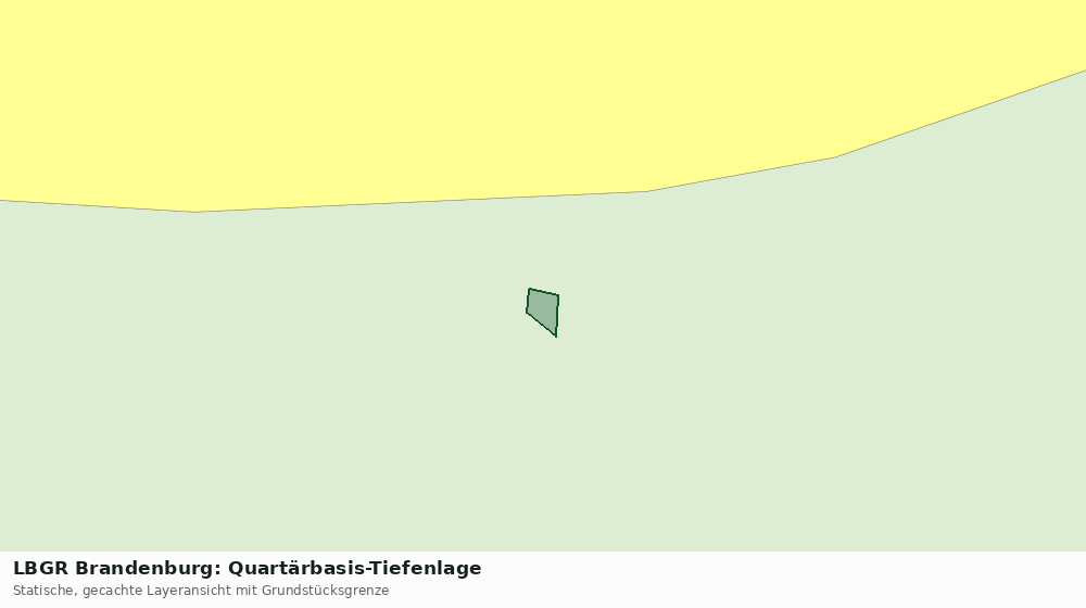 Statische Kartenansicht: LBGR Brandenburg: Quartärbasis-Tiefenlage