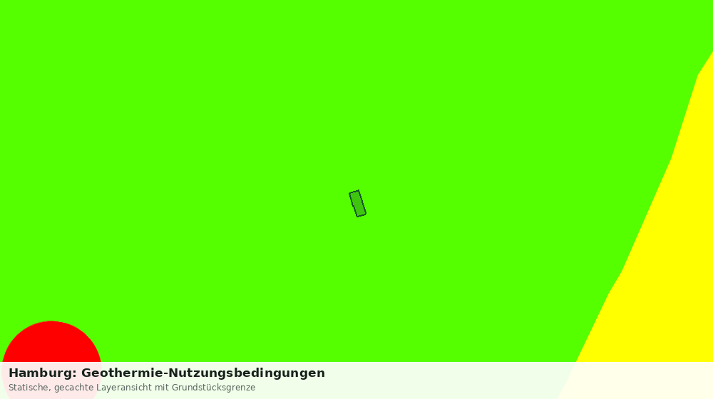Statische Kartenansicht: Hamburg: Geothermie-Nutzungsbedingungen