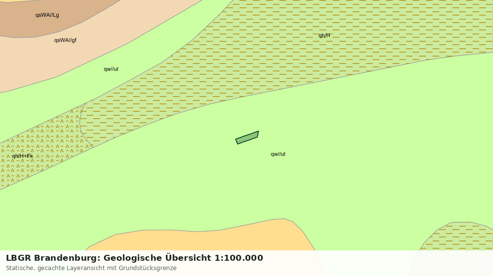 Statische Kartenansicht: LBGR Brandenburg: Geologische Übersicht 1:100.000