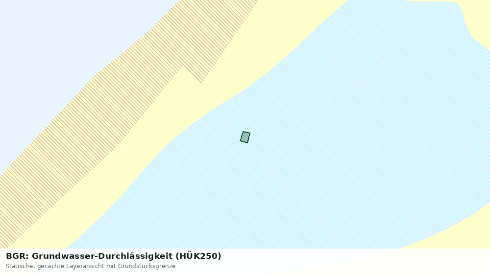 Statische Kartenansicht: BGR: Grundwasser-Durchlässigkeit (HÜK250)
