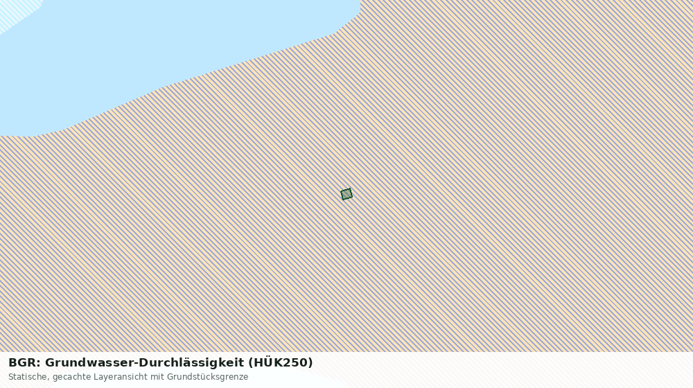 Statische Kartenansicht: BGR: Grundwasser-Durchlässigkeit (HÜK250)