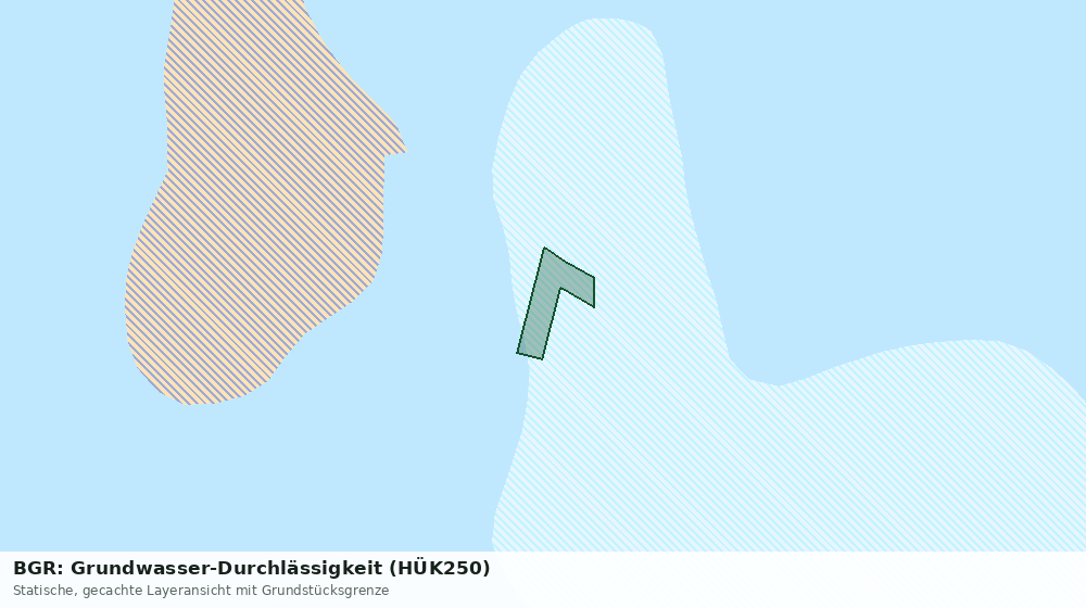 Statische Kartenansicht: BGR: Grundwasser-Durchlässigkeit (HÜK250)