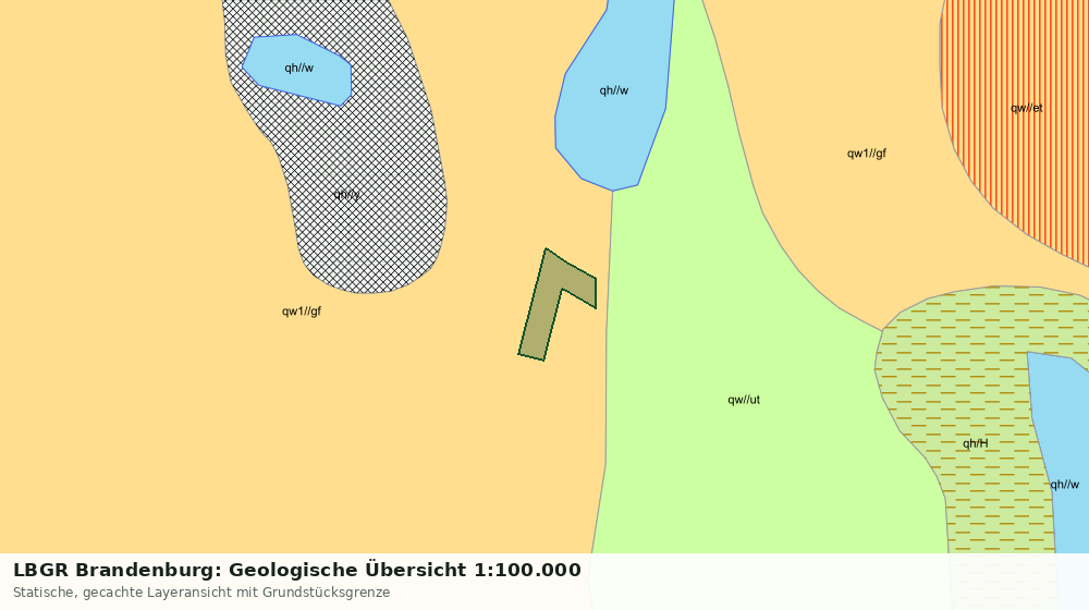 Statische Kartenansicht: LBGR Brandenburg: Geologische Übersicht 1:100.000