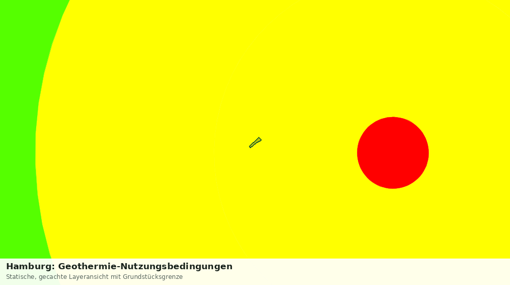 Statische Kartenansicht: Hamburg: Geothermie-Nutzungsbedingungen