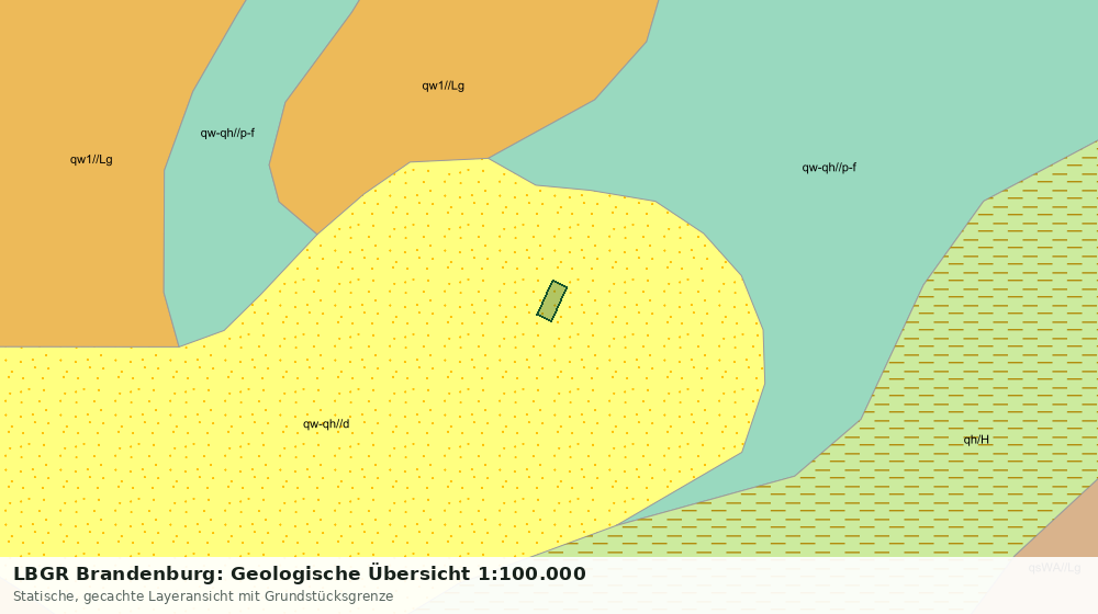Statische Kartenansicht: LBGR Brandenburg: Geologische Übersicht 1:100.000