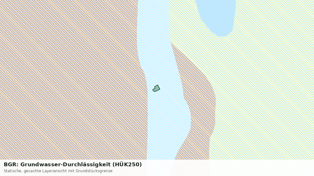 Statische Kartenansicht: BGR: Grundwasser-Durchlässigkeit (HÜK250)
