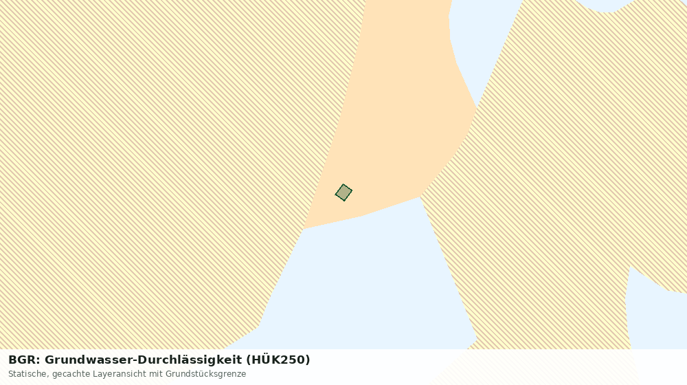 Statische Kartenansicht: BGR: Grundwasser-Durchlässigkeit (HÜK250)