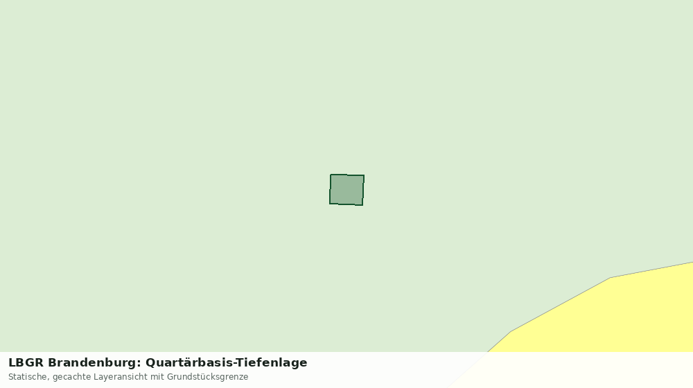 Statische Kartenansicht: LBGR Brandenburg: Quartärbasis-Tiefenlage