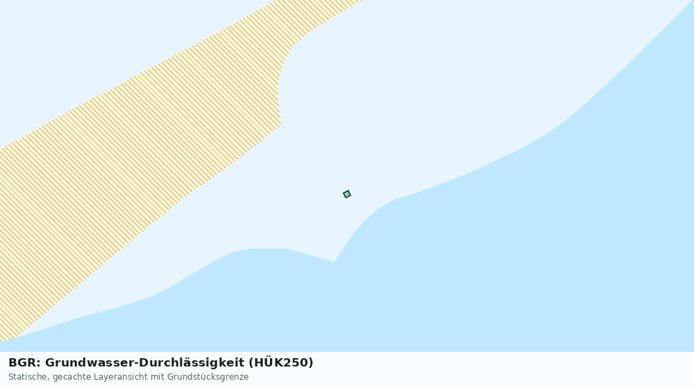 Statische Kartenansicht: BGR: Grundwasser-Durchlässigkeit (HÜK250)