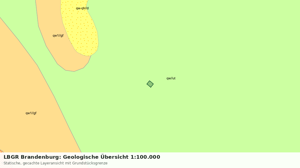 Statische Kartenansicht: LBGR Brandenburg: Geologische Übersicht 1:100.000