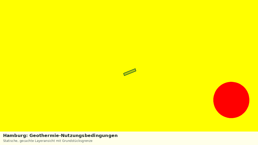 Statische Kartenansicht: Hamburg: Geothermie-Nutzungsbedingungen