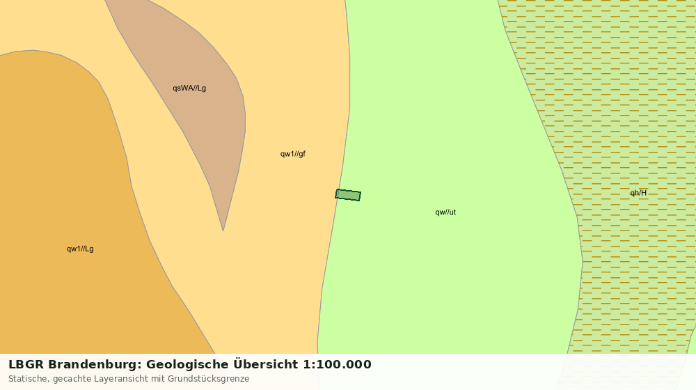Statische Kartenansicht: LBGR Brandenburg: Geologische Übersicht 1:100.000