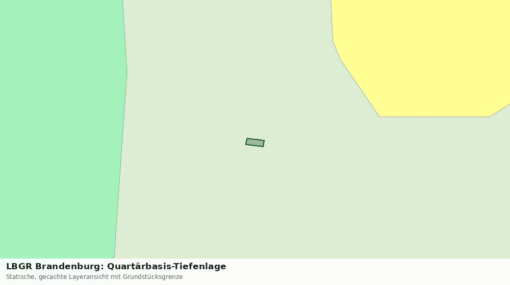 Statische Kartenansicht: LBGR Brandenburg: Quartärbasis-Tiefenlage