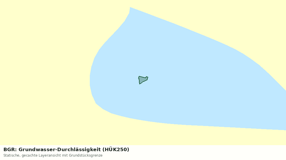 Statische Kartenansicht: BGR: Grundwasser-Durchlässigkeit (HÜK250)
