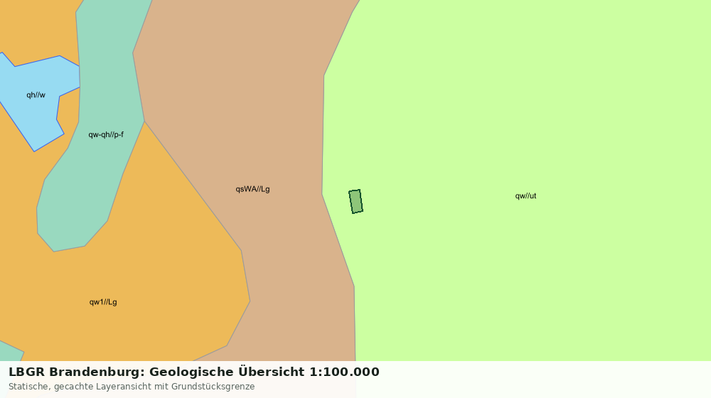 Statische Kartenansicht: LBGR Brandenburg: Geologische Übersicht 1:100.000