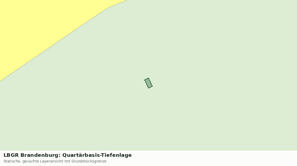 Statische Kartenansicht: LBGR Brandenburg: Quartärbasis-Tiefenlage
