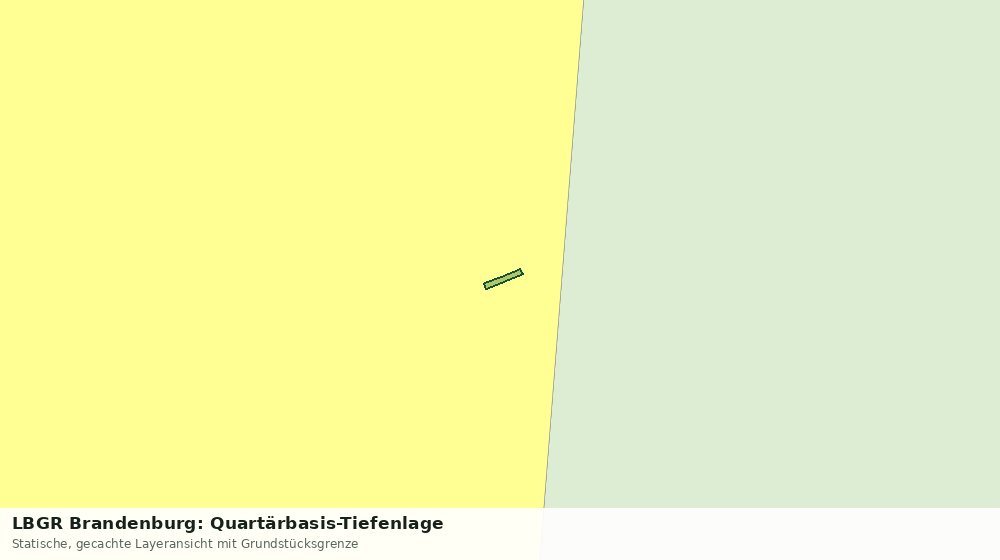Statische Kartenansicht: LBGR Brandenburg: Quartärbasis-Tiefenlage