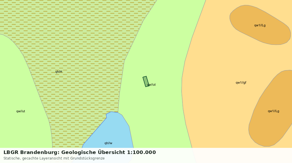 Statische Kartenansicht: LBGR Brandenburg: Geologische Übersicht 1:100.000