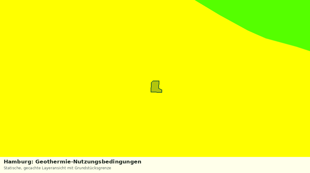 Statische Kartenansicht: Hamburg: Geothermie-Nutzungsbedingungen