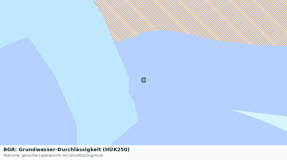 Statische Kartenansicht: BGR: Grundwasser-Durchlässigkeit (HÜK250)