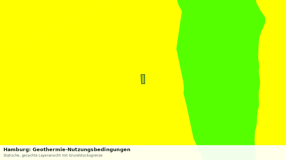 Statische Kartenansicht: Hamburg: Geothermie-Nutzungsbedingungen