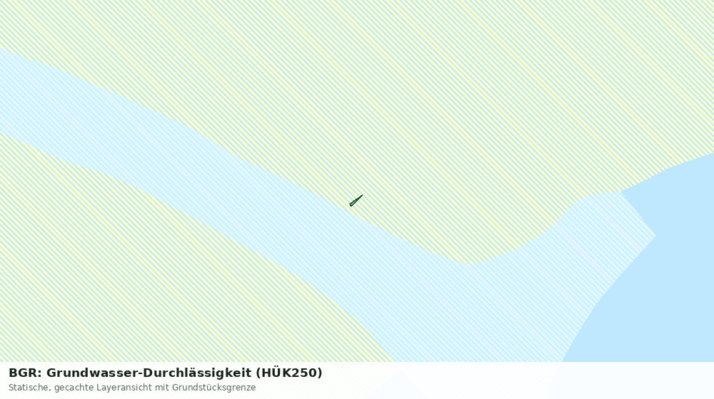 Statische Kartenansicht: BGR: Grundwasser-Durchlässigkeit (HÜK250)