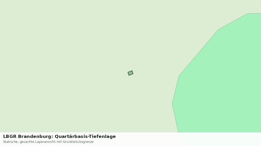 Statische Kartenansicht: LBGR Brandenburg: Quartärbasis-Tiefenlage