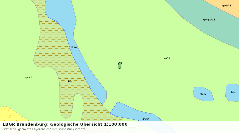Statische Kartenansicht: LBGR Brandenburg: Geologische Übersicht 1:100.000