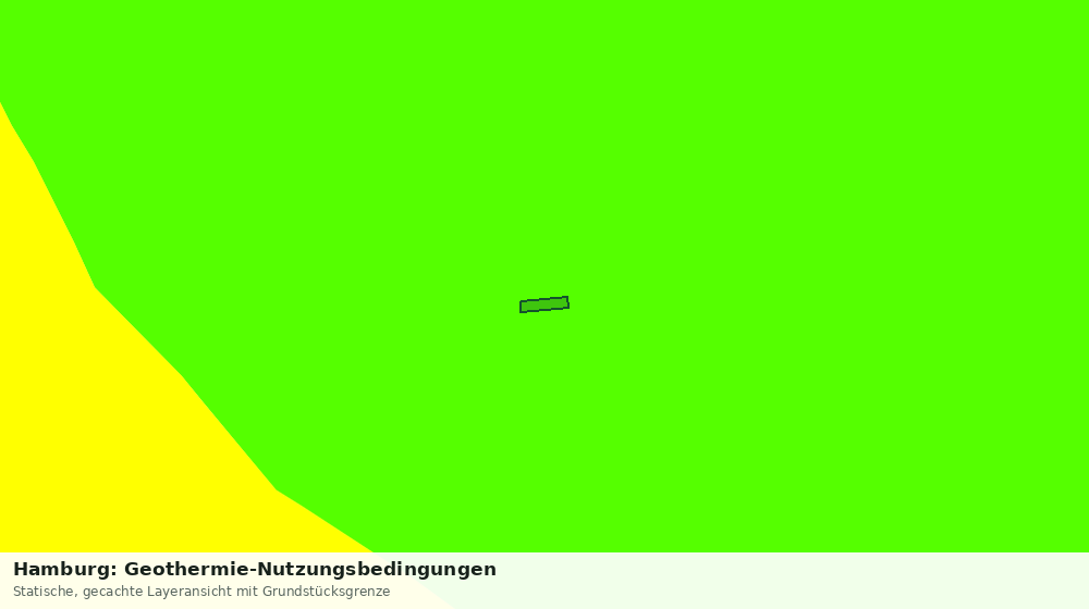 Statische Kartenansicht: Hamburg: Geothermie-Nutzungsbedingungen