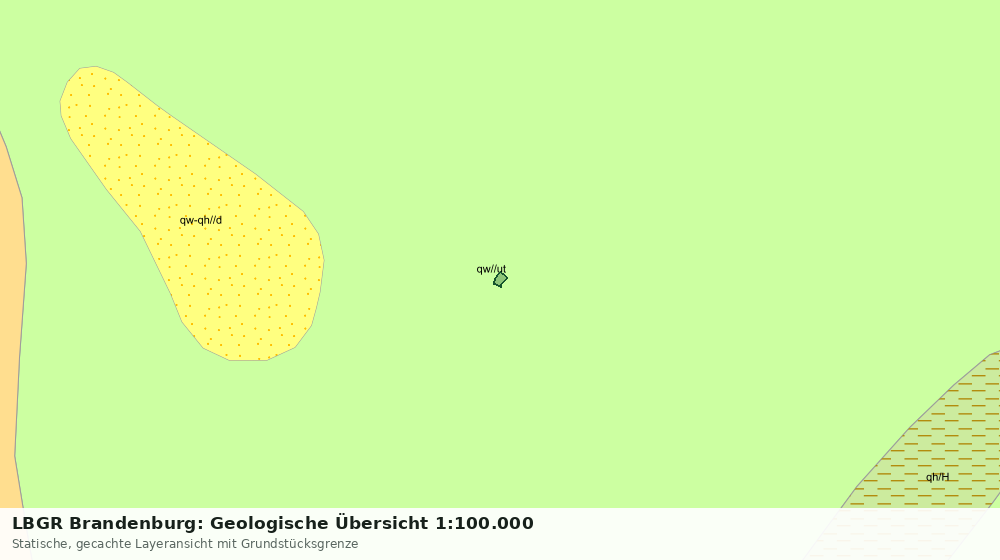 Statische Kartenansicht: LBGR Brandenburg: Geologische Übersicht 1:100.000