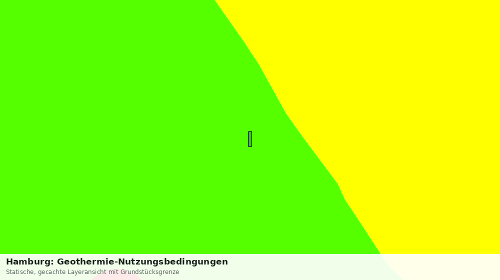 Statische Kartenansicht: Hamburg: Geothermie-Nutzungsbedingungen