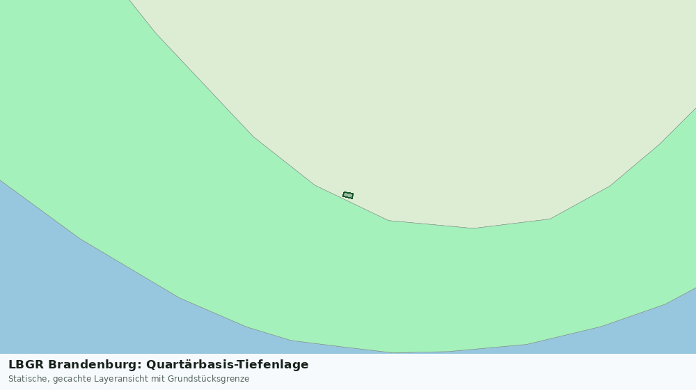 Statische Kartenansicht: LBGR Brandenburg: Quartärbasis-Tiefenlage