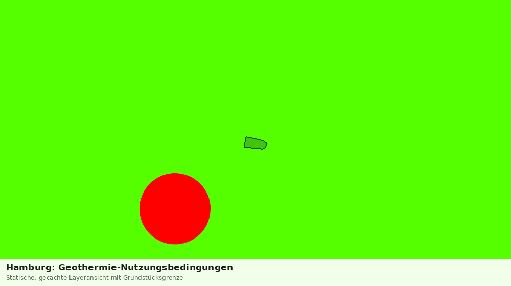 Statische Kartenansicht: Hamburg: Geothermie-Nutzungsbedingungen