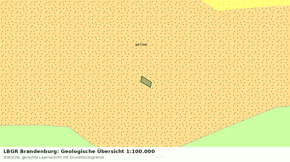 Statische Kartenansicht: LBGR Brandenburg: Geologische Übersicht 1:100.000
